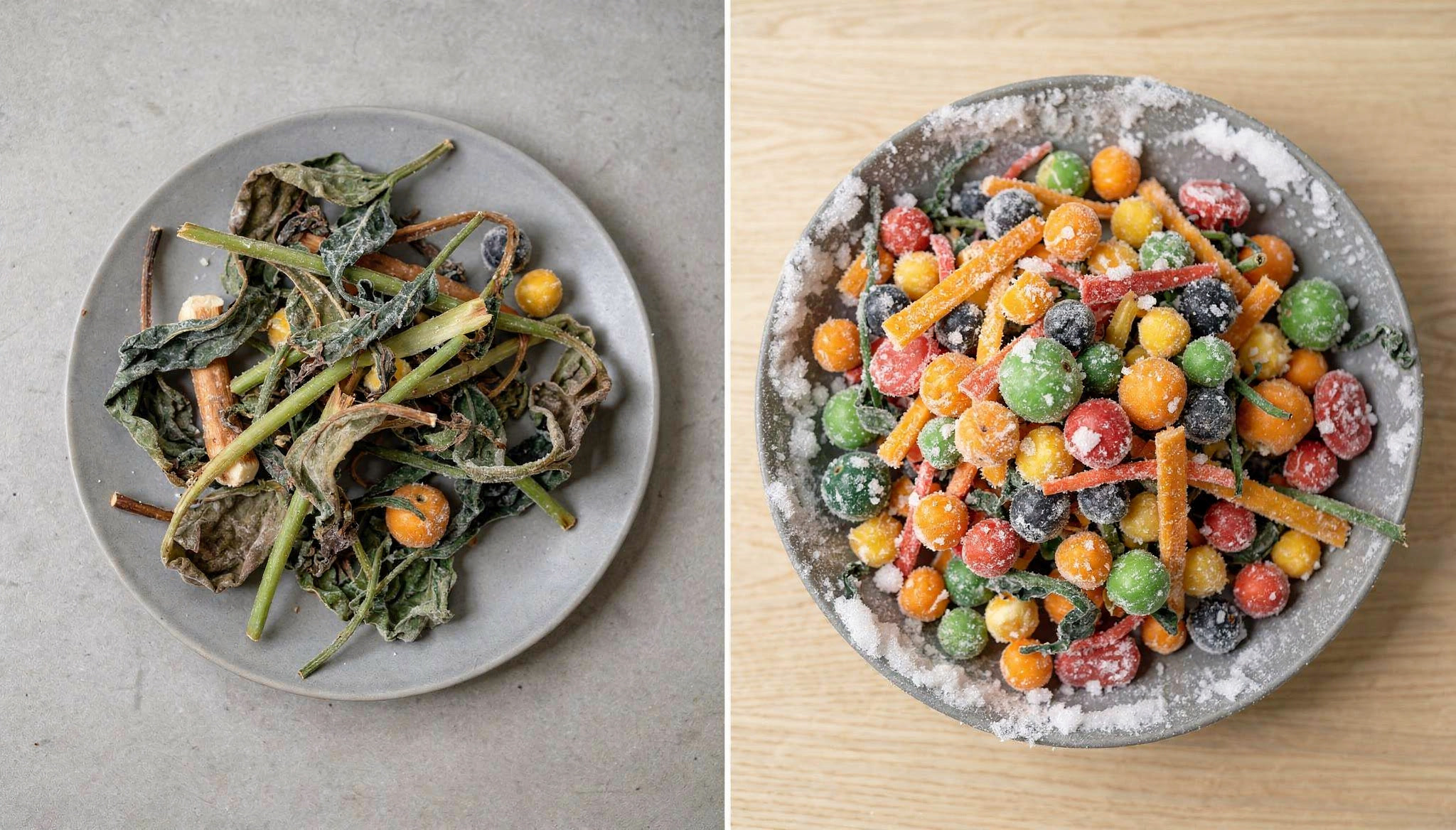 Nutrient retention: fresh vs. flash-frozen over time